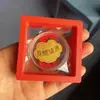 Oro Puro 999 Mismo Estilo que Shuibei Dios de la Riqueza Fortuna Pegatina para Teléfono Móvil 2mg Caja de Regalo Tienda de Oro Promocional Pequeños Regalos Venta al por Mayor Personalización