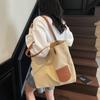 Bolsa Tote Casual Feminina de Tecido Oxford de Nylon de Grande Capacidade Bolsa de Ombro Versátil Bolsa de Mão Feminina Tendência em Lona