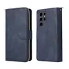 Funda de Cuero para Teléfono con Nueve Cremalleras, Modelo S26Ultra, S25Edge/S24 Plus, con Ranura para Tarjetas