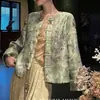 Abrigo de otoño con bordado de cuentas estilo chino Wanlai para mujer, un top de lujo ligero, moderno y único para este otoño