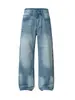 Ropa para Hombre Maple House / Colección Nueva Primavera 2026: Pantalones de mezclilla sencillos, estilo americano, retro, clásicos, casuales, de pierna recta, lavados naturalmente