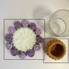 Manta con diseño de ramo de rosas mini, posavasos, hilo, ganchillo, hecho a mano, kit de material de tejer DIY para tejer y hacer ganchillo para aliviar el aburrimiento