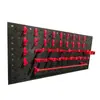 Painel de Furos para Parede com Ganchos para Ferramentas de Hardware, Painel para Pendurar Ferramentas, Rack de Armazenamento de Plástico para Pendurar na Parede de Lava-Rápido, Loja de Beleza