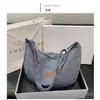 Bolsa grande para empanadas, versátil para otoño e invierno, nueva bolsa cruzada de pana 2026, bandolera simple y versátil para estudiantes