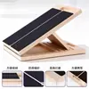 Tabla de Equilibrio Rectangular de Madera Maciza para Yoga para Entrenamiento de Coordinación, Pedal de Fitness, Equipo de Fitness Antideslizante de Madera para Adultos