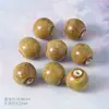 Cuentas Cerámicas Sueltas Estilo Retro 18mm Agujero Grande Redondas Cuentas de Jingdezhen Material para DIY Accesorios para Collares Joyería con Cuentas