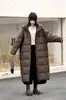 Chaqueta Larga de Plumas de Pato Blanco para Mujer 2025 Invierno Nuevo Estilo Coreano Engrosada Simple Color Puro Hasta la Rodilla con Capucha Moderna