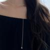 Colar em Forma de Coração Doce e Cool para Mulheres, Moda Estilo Coreano, Design Novo Ajustável Personalizado, Corrente para Clavícula em Forma de Coração, Corrente Criativa para Suéter Hip-Hop