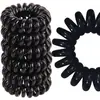 Nuevo Lazo para el Pelo de Cordón Negro Qq para Teléfono de 4.5 cm, Versátil Versión Suelta para Mujer Lazo para Cola de Caballo Baja