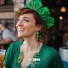 Aretes de Gancho de Trébol Elegantes de Moda Exagerada de Aleación con Gota de Aceite para Fiesta de Festival Irlandés Nuevo Europeo y Americano Oktoberfest