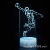 NBA Jordan James jugador de baloncesto serie 3D luz nocturna LED creativa colorida control remoto táctil lámpara de mesa pequeña
