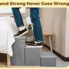 Escaleras transfronterizas para perros, escaleras para mascotas, escalones de esponja, sofá cama para perros pequeños, escalera para subir con pendiente