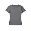 8701-26 Verão Estilo Coreano Slim Fit Gola Redonda Liso Básico Manga Curta Suéter Camiseta Camada Base