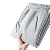 Pantalones de peso pesado, corte holgado, pierna recta para hombre, nueva colección primavera/otoño, pants lisos, pantalones casual versátiles, pantalones largos para adolescentes