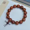 Pulseras de Palo de Rosa Natural al por Mayor con 108 Cuentas de Madera Antigua Finamente Elaboradas, Cuentas Budistas de Rezo de Alta Densidad para Hombres y Mujeres, Se Pueden Usar como Collares