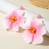 Pendientes de Flores Artificiales de Moda, Frescos y Dulces, Estilo Bohemio de Vacaciones de Verano, Joyería Transfronteriza Europea y Americana