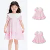 Vestido de verano para niña Balabala, lindo vestido infantil con mangas abullonadas, elegante y dulce vestido de princesa