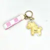 Llavero de Hazte Rico Inmediatamente Zodiaco de Dibujos Animados Llave de Coche Colgante de Pony Dorado Versátil para Pareja Adorno Lindo