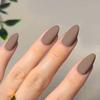 Ventas Directas de Fábrica Color Puro Tacto Mate Manicura al por Mayor Piezas de Manicura Uñas Terminadas Portables Uñas Cortas Uñas