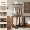Arara de metal estilo japonês com 60cm de profundidade para instalação, guarda-roupa aberto autoportante, closet, prateleira montada, rack de armazenamento para guarda-roupa
