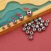 Esferas Soltas Esféricas de Aço Inoxidável Polido de Alta Precisão para Pulseiras e Colares, Contas Espaçadoras Sólidas com Furo Passante, Acessórios para Joias DIY