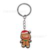 Llavero de Papá Noel Dibujos Animados Pvc Pegamento Suave Colgante Bolsa de Regalo Pequeña Llavero Muñeco de Plástico Suave Venta al por Mayor