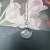 Colgante Redondo Facetado de Cristal Natural Gota de Agua Ágata Jade Collar Plano de Gota de Agua Joyería de Venta Caliente Transfronteriza DIY Venta al por Mayor