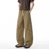 Pantalones Casuales Rectos de Marca de Moda Talla Grande para Verano 2026, Estilo Retro Americano, Bloques de Color, Línea Hasselblad, Secado Rápido para Exteriores