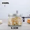 Frascos de Vidrio para Almacenamiento con Tapa Cilíndrica Recta de Aluminio, Frascos Domésticos a Prueba de Humedad para Pepinillos y Mermelada