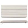 2 Piezas Posavasos Absorbente de Diatomeas Diseño de Ranura Rectangular Piedra Absorbente Almohadilla para Almacenamiento de Artículos de Tocador en Lavabo/Inodoro