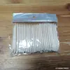 Palo Corto de Madera Naranja para Remover Arte de Uñas Multifuncional Doble Punta Removedor de Belleza Presiona Uñas Postizas Empujador de Cutícula en Relieve 100 Piezas/Paquete