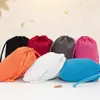 Bolsa de franela de un solo lado, de gamuza, con cordón, ideal para guardar joyas, colgantes y gafas.