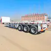 Exportação Modelo Novo Semi-Reboque Plataforma de Transporte de Contêineres de 40 Pés 45 Pés com Capacidade de Carga de 60 Toneladas
