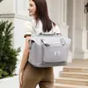 Bolsa tote estilosa para viagens curtas, bolsa de viagem, bolsa de armazenamento de grande capacidade, bolsa de ombro, unissex, para esportes, yoga e fitness
