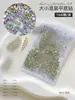 1440 Pedrería Plana de Colores para Uñas, Nuevos Diamantes de Cristal Redondos Iridiscentes para Decoración de Uñas, Pedrería de Resina al por Mayor