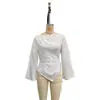 Otoño 2026 Transfronterizo Amazon Europeo y Americano Nuevo Suéter de Rayas de Manga Larga con Cinturón de Corbata Ajustado Blusa para Mujer