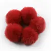 Directamente del fabricante: Colgantes de Pompones DIY, Accesorios Hechos a Mano para Ropa, Zapatos y Sombreros, Pompones Pequeños de Piel Sintética de Conejo