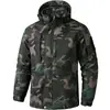 Conjunto de chaqueta larga de forro polar engrosado de invierno, traje táctico protector térmico con patrón de rejilla y capucha desmontable, ropa de trabajo para almacenamiento en frío