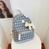 Mochila para Mujer 2025 Nueva Moda Trendy Versátil Mochila Pequeña Casual Viaje Acolchada Mochila Escolar Alto Valor