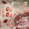 Pegatinas para Uñas Danza del León de Año Nuevo Tensor M1256 Yuan - Caracteres de la Suerte, Petardos, Manzana, Gato de la Fortuna, Serie de Fuegos Artificiales