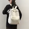 Mochila de Color Sólido 2026 para Hombre, Mochila para Laptop de Gran Capacidad para Mujer, Bolso Escolar Casual Estilo Japonés para Estudiantes de Secundaria, Preparatoria y Universidad