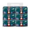 20 paquetes de pañuelos faciales, una caja entera de pañuelos, para uso doméstico, al por mayor, fabricados en fábrica, en un estilo chino tradicional, hechos de pulpa de madera virgen, adecuados como papel de regalo