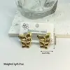 Brincos geométricos listrados em aço inoxidável estilo ins, europeus e americanos, transfronteiriços, modernos e versáteis, atacado de fabricantes de brincos transfronteiriços