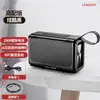 Mini rádio alto-falante Bluetooth, alto-falante de carro portátil para exterior de alto volume, pequeno e potente, para uso doméstico, com slot para cartão e conectividade Bluetooth