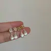 Aretes de Metal Tejido Cepillado Forma de Gota de Agua para Mujer, Diseño Único, Elegantes, Exquisitos, Versátiles