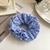 Nuevo Coletero Rayado de Cintura Delgada para Primavera y Verano, Diadema Elegante Estilo Universitario para Moño de Niña, Accesorio para el Cabello Versátil
