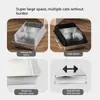 Fábrica de China Venta al por mayor Plástico Acero Inoxidable Gran Capacidad Portátil Caja de Arena para Gatos Control de Olores Fácil de Limpiar Ecológico
