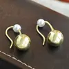 Pendientes de Perla Gota de Agua Europeos y Americanos, Pendientes Simples de Gama Alta para Verano, Diseño de Nicho, Pendientes Versátiles de Uso Diario de Gama Alta