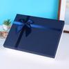 Caixa de Presente Lenço Azul Exquisita Simples Caixa de Embalagem Caixa de Presente de Aniversário Roupas Sapatos Embalados Caixa Vazia