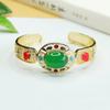 Pulseira de Ágata Vermelha Aiyu Calcedônia Verde Imperial Pulseira Guardiã Vintage Fábrica Atacado Dropshipping S4021902